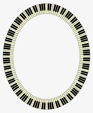 Big Image - Piano Key Circle #8890422