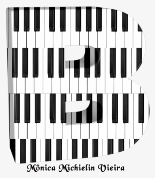 Alfabeto Teclas Do Piano Em 3d Png - Musical Keyboard #8890824