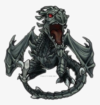 Chibi Sticker - Skyrim Dragons Chibi #8890826