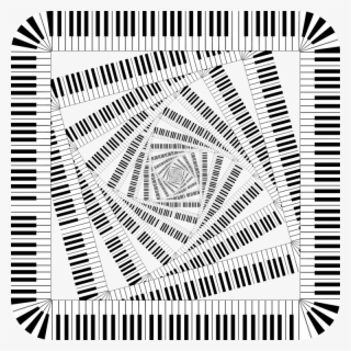 Template Concert Piano Musical Keyboard Poster - Piano Keys Border Art #8890921