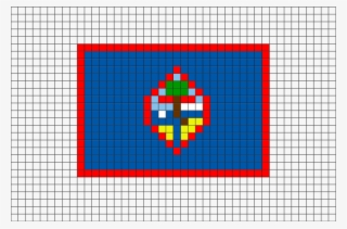 Flag Of Guam Pixel Art From Brikbook - Russian Flag Pixel Art #8891246