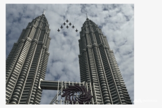 South Korea's Black Eagles Perform Fly-by Over Kuala - Petronas Twin Towers #8893531