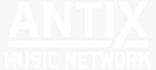 Antix Music Network Logo White - Poster #8893877