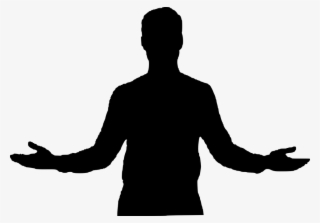Businessman Silhouette Png - Silueta De Brazos Extendidos #8894417