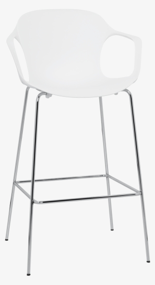 Nap Bar Stool Kasper Salto Milk White Chrome Steel - Chair #8894472
