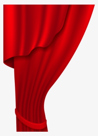 Red Clipart Curtains - Curtain #8895328