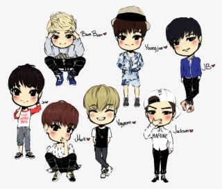 “ Another Got7 Fanart That I Started A While Ago But - Got 7 Chibi #8896263