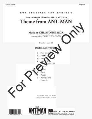 Ant Man Thumbnail Ant Man Thumbnail - Hal Leonard #8897400