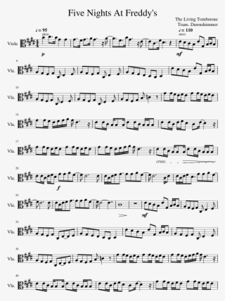 Five Nights At Freddy's Sheet Music Composed By The - Peace Sign ...