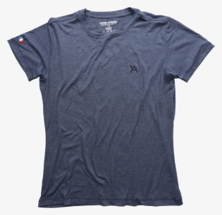 Navy Blue Slim Fit T-shirt Laid Flat With French Flag - Active Shirt #8899494