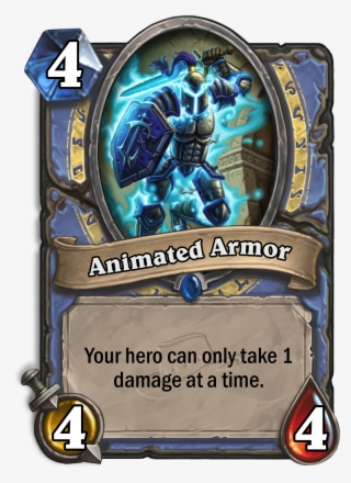 Animatedarmor Enus - Hearthstone Can Only Take 1 Damage #8899574