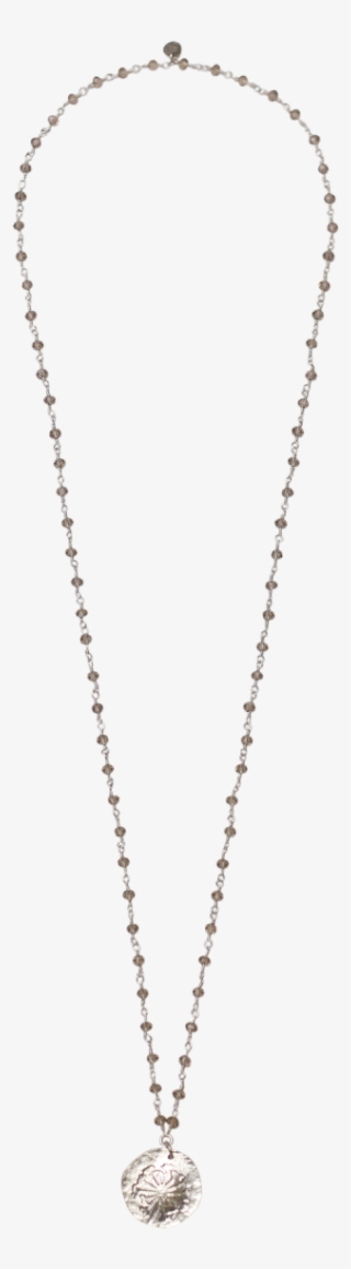 Rosary Grey Necklace - Locket #8899766