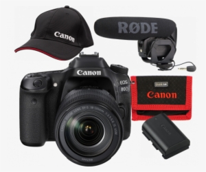 Download Canon 80d Dslr Camera Png Transparent Images - Canon Eos 80d Dslr 18-135mm Usm Lens Kit #890124