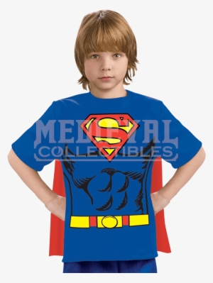 Kids Superman Cape T-shirt - Boy Costume Superman #890319