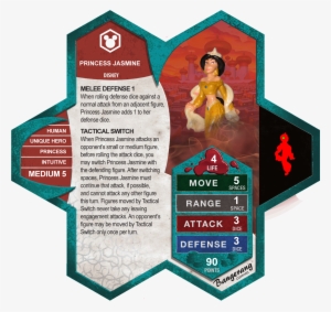 The Book Of Princess Jasmine Bangerang Disney Custom - Heroscape Cards #893128