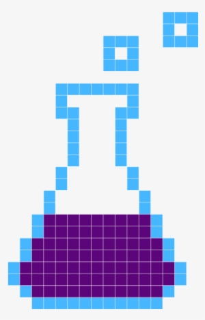 Erlenmeyer Flask - Erlenmeyer Flask Pixel Art #893697