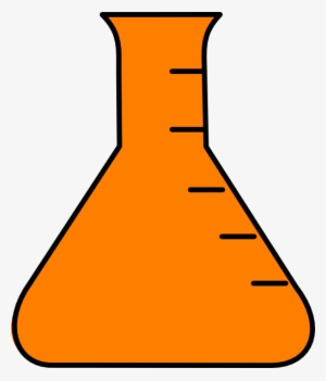 Orange Clip Art At Clker Com Vector - Erlenmeyer Flask Clipart #893870