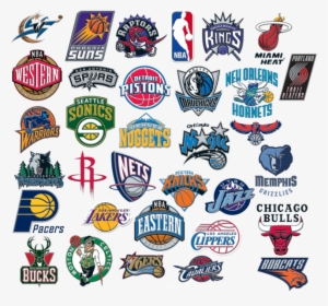 Nba Logo Compilation Official - Nba Team Logo Png #894083