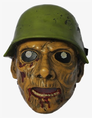 Zombie Soldier Fiberglass War Mask #894532 Zombie Soldier Fiberglass War Mask #894532