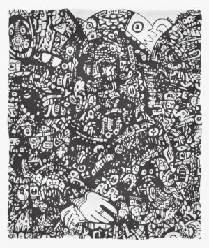 Mona Lisa 001 Fleece Blanket - Blanket #894579