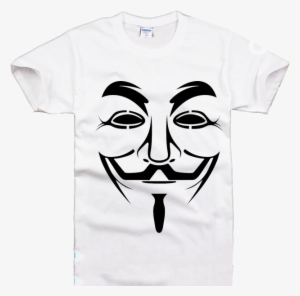 Guy Fawkes Anonymous Face T-shirt Larger Image - Anonymous Mask T Shirt #894690