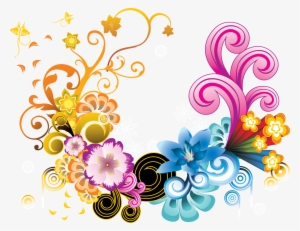 Flower Designs Png - Floral Colorful Png #895104