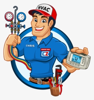 Air Conditioner Clipart Hvac - Air Conditioner Service Man #895436
