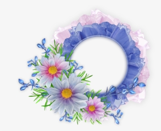 Blue Floral Border Png Picture - God Bless You Happy Sabbath #895593
