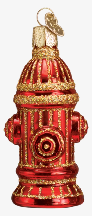 Old World Christmas Fire Hydrant Glass Ornament 36038 #896998
