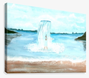 Heavenly Baptism Canvas Print - Sea #897231