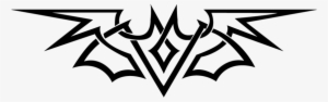 Tribal Bat Tattoo Design On Samoan Drawing Batman Superman - Batman Tattoo Logo #897704