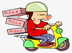 Making Pizza Clipart - Pizza Delivery Clipart #897898