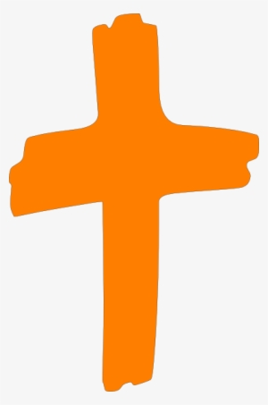 Cross Brush Png - Orange Cross Clipart #898419