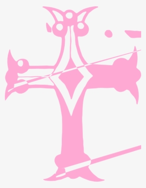 Clip Black And White Download Pink Cross Clip Art At - Pink Christening Cross Png #898453