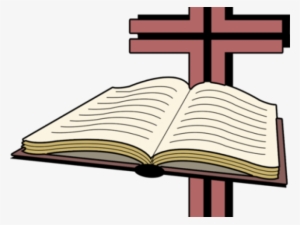 Bible With Cross Clip Art Library Download - Bible And Cross Clipart #898799