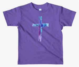 Watercolor Cross Short Sleeve Kids T-shirt - Noodle And Pals T Shirt #899478