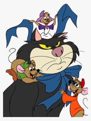 Cinderella Made Friends With Cinderella Mice Png - Jaq Gus And Lucifer #899957