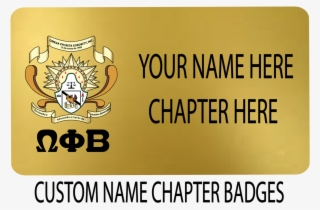 Omega Phi Beta - Omega Phi Beta Crest #8901208