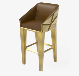 Hades Is A Gold Bar Stool With A Strong And Bold Design, - Chair #8901251