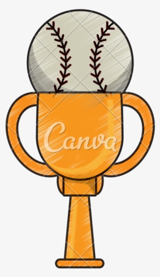 Drawn Trophy Icon Png - Cartoon Trophy Sports #8901482