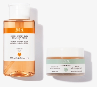 Glow To Sleep Morning & Night Value Set Ren Clean Skincare - Ren Ready Steady Glow Daily Aha Tonic #8901552