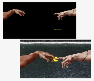 In Adam , I Took The Famous Creation Of Adam Hands #8901712