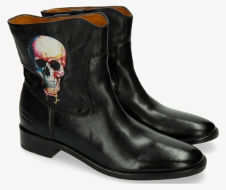 Ankle Boots Jodie 8 Milano Black Screen Shot Skull - Motorcycle Boot #8904107