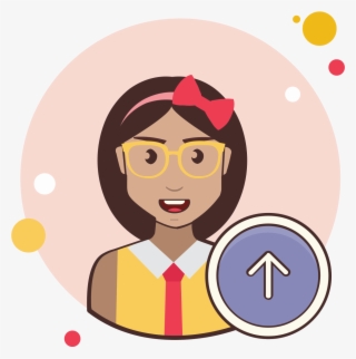 Free Move Up Female Icon - Cartoon #8905003