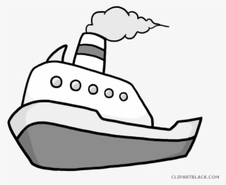 toy boat clipart black