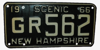 New Hampshire 1966 License Plate - Number #8905911