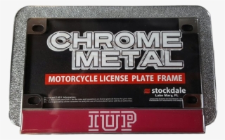 License Plate Frame, Motorcycle, Classic Iup Logo - Indiana University Of Pennsylvania #8906229