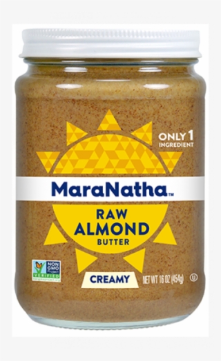 Maranatha Creamy Raw Almond Butter 16 Oz Glass Jar - Maranatha Almond Butter #8908388