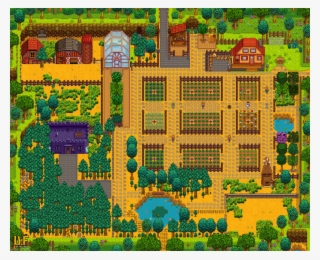 I Bought My Gf Stardew To Play Co-op - Stardew Valley Diseño Granja #8909568
