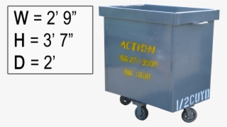 1/2 Yard A-frame Container - 1 2 Yard Container #8910092